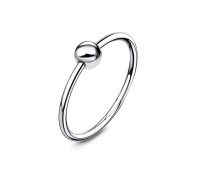 Silver Ball Nose Ring NSKR-62